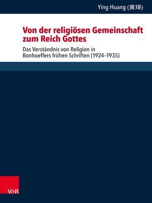 cover image of Von der religiösen Gemeinschaft zum Reich Gottes
